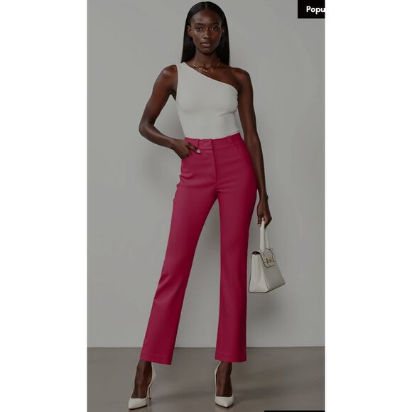 ⏳Banana Republic. Barbie pink. Office siren. Crop pants. Pockets. Legally Blonde - Picture 1 of 5